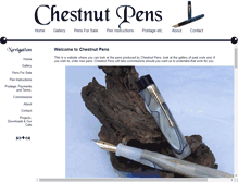 Tablet Screenshot of chestnutpens.co.uk
